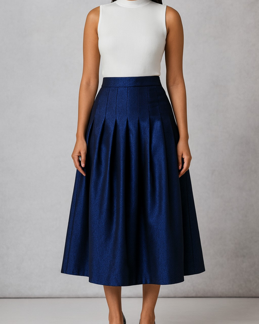The Midnight Navy Skirt