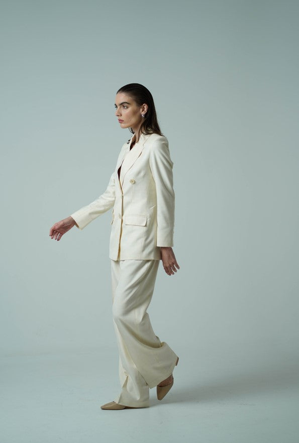 The Leader Blazer - Creamy